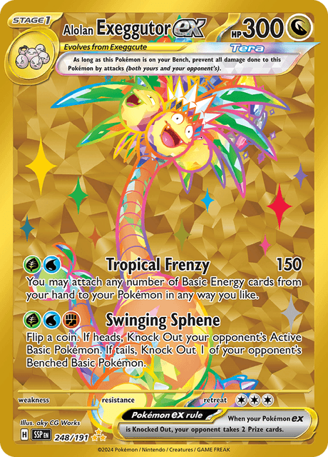 Alolan Exeggutor EX - Secret Rare - Surging Sparks #248