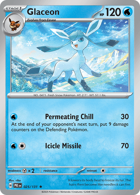 Glaceon - Poké Ball - Prismatic Evolutions #025