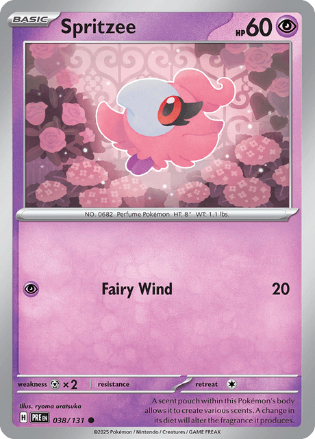 Spritzee - Poké Ball - Prismatic Evolutions #038