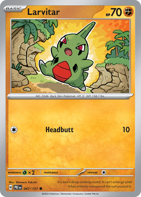 Larvitar - Reverse Holo - Prismatic Evolutions #047