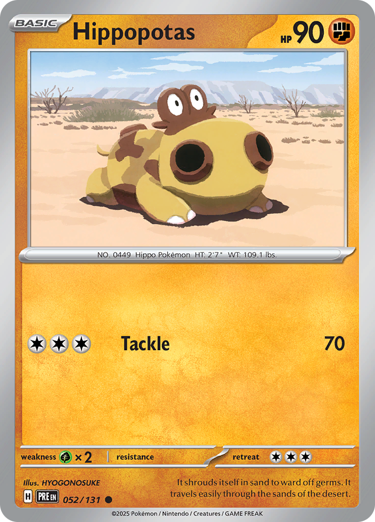 Hippopotas - Reverse Holo - Prismatic Evolutions #052
