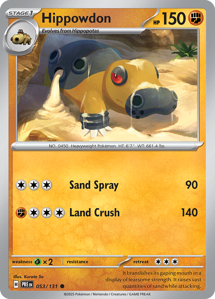 Hippowdon - Master Ball - Prismatic Evolutions #053