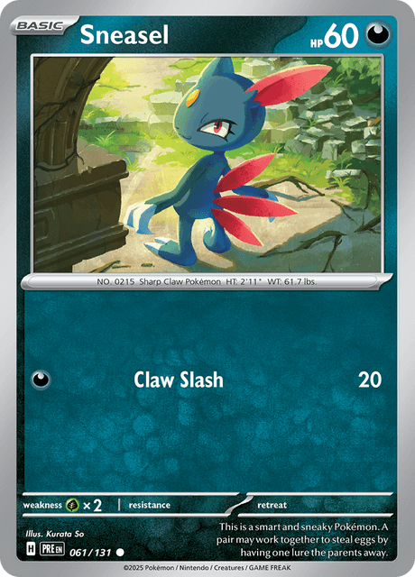 Sneasel - Reverse Holo - Prismatic Evolutions #061
