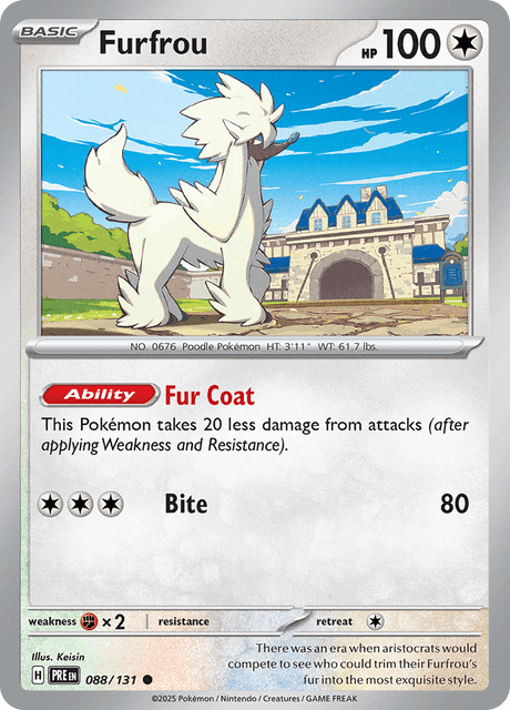 Furfrou - Reverse Holo - Prismatic Evolutions #088