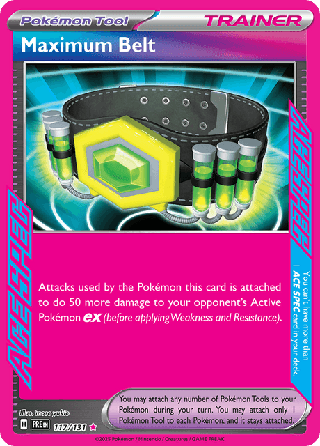 Maximum Belt - Ace Spec - Prismatic Evolutions #117